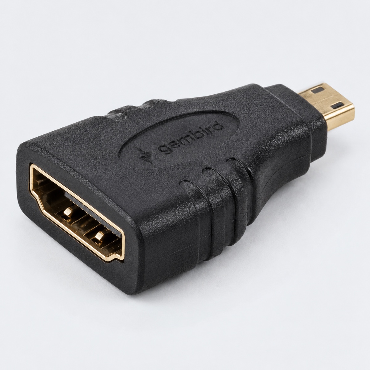Адаптер HDMI-microHDMI Gembird A-HDMI-FD, 19F/19M, золотые разъемы, пакет