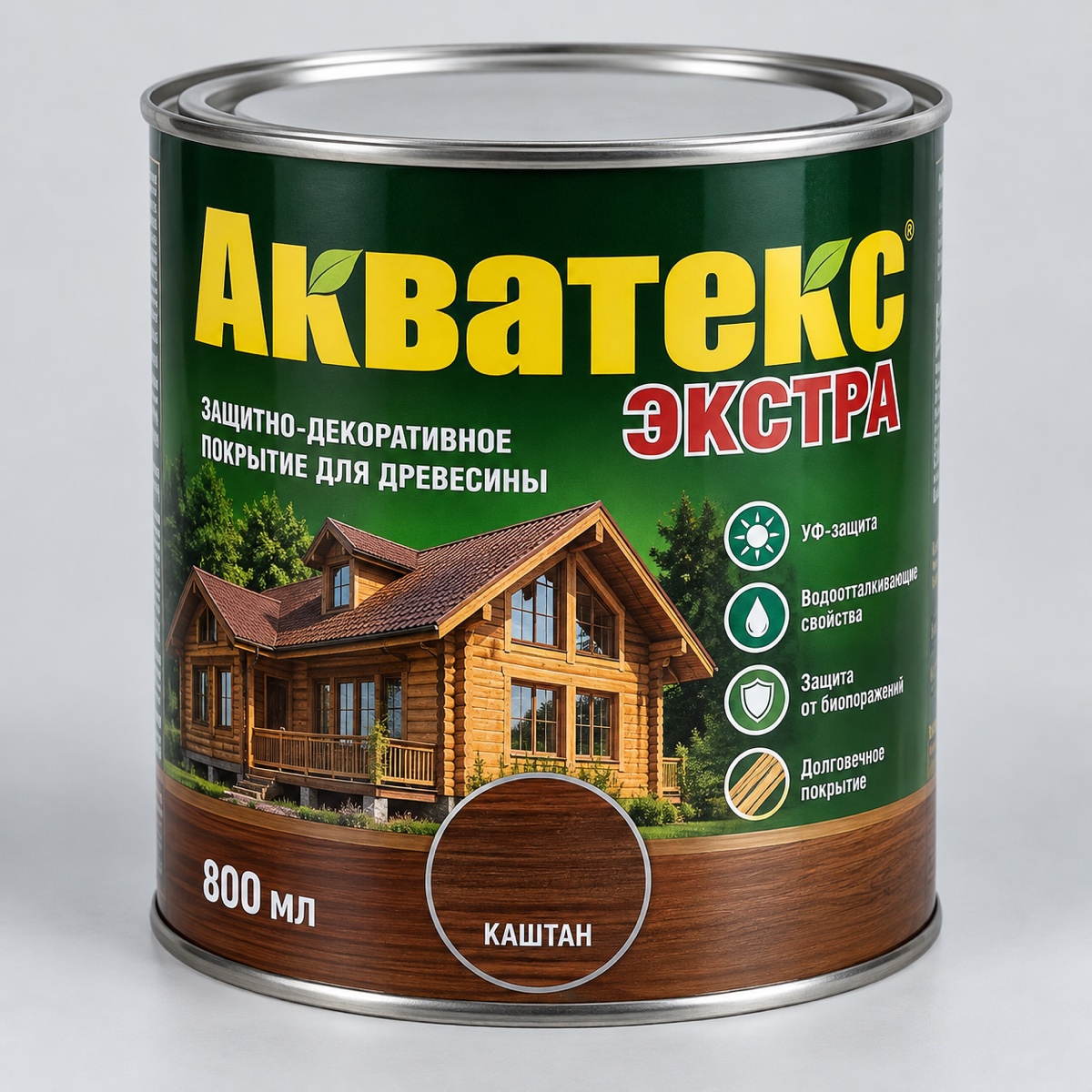 Акватекс Экстра каштан 800мл