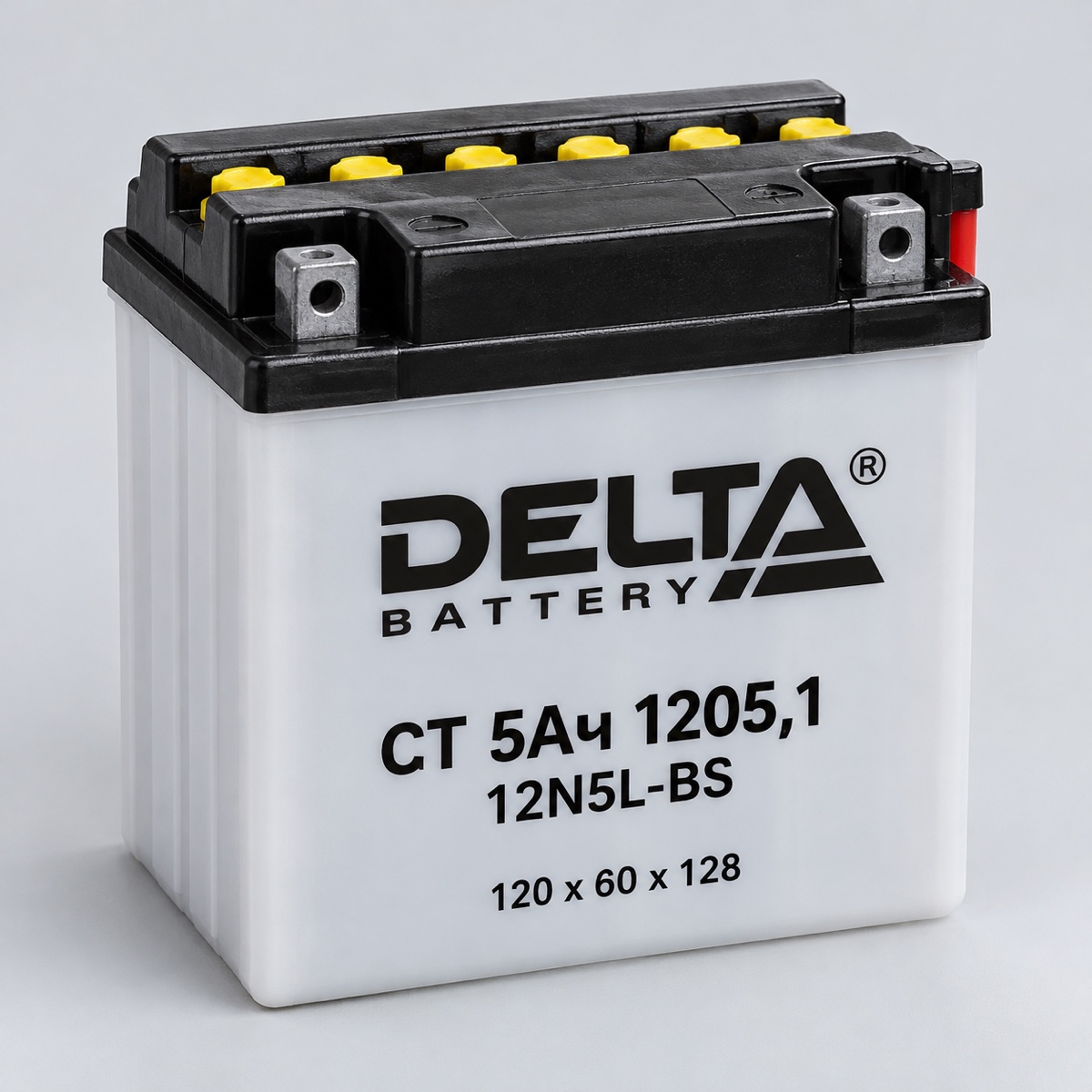 Аккумулятор DELTA CT 5Ач 1205,1 120x60x128 обр/п с/эл 12N5L-BS