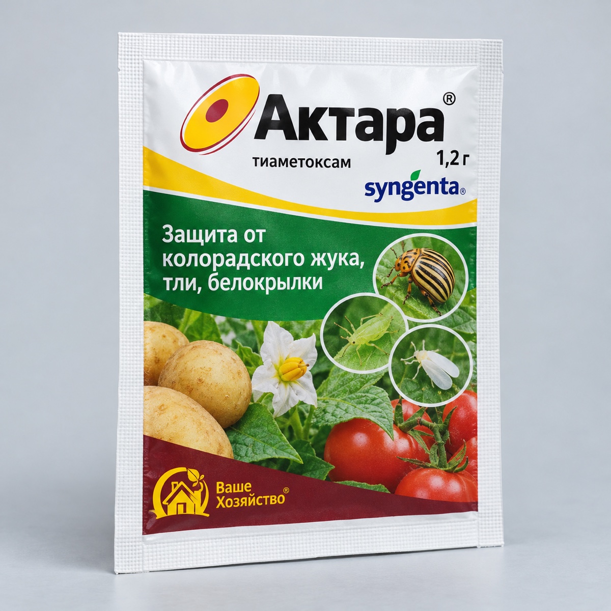 Актара 1,2гр. (защита от колорадского жука, тли, белокрылки) тиаметоксам Сингента Ваше Хозяйство, шт