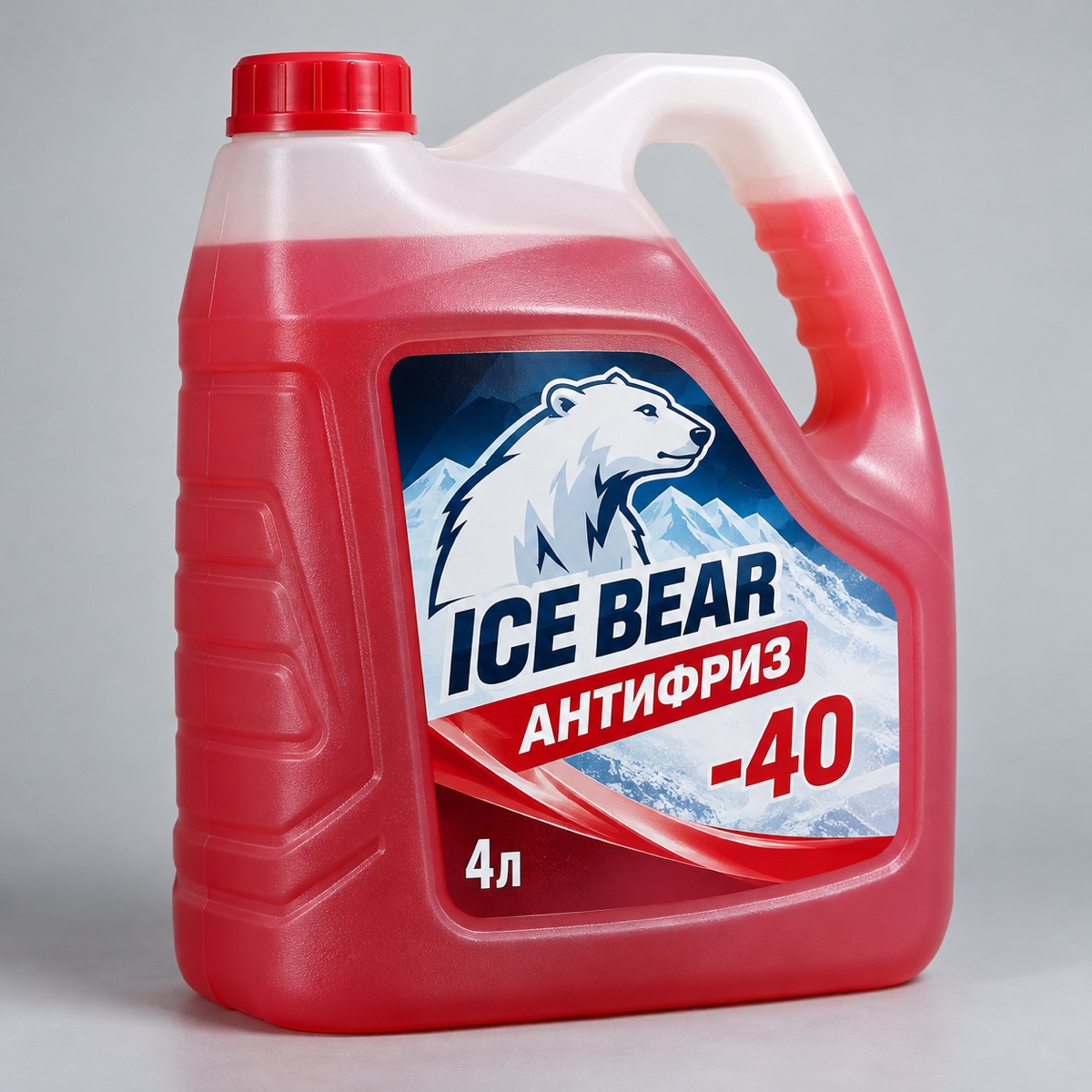 Антифриз . ICE BEAR -40 красный 4л