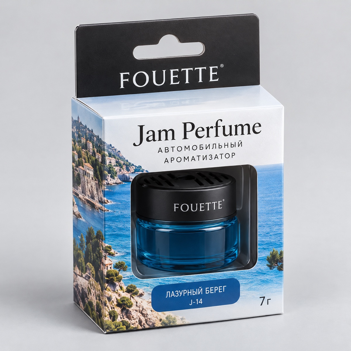 Ароматизатор FOUETTE Jam Perfume мембранный 7гр лазурный берег J-14