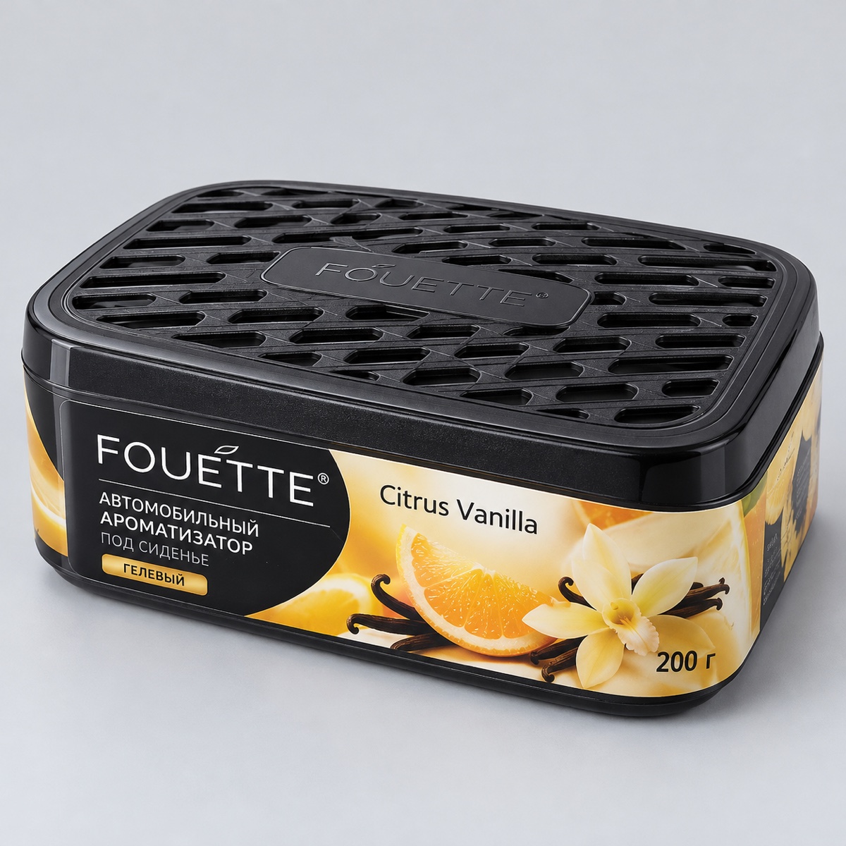 Ароматизатор FOUETTE под сиденье 200г citrus vanilla гелевый