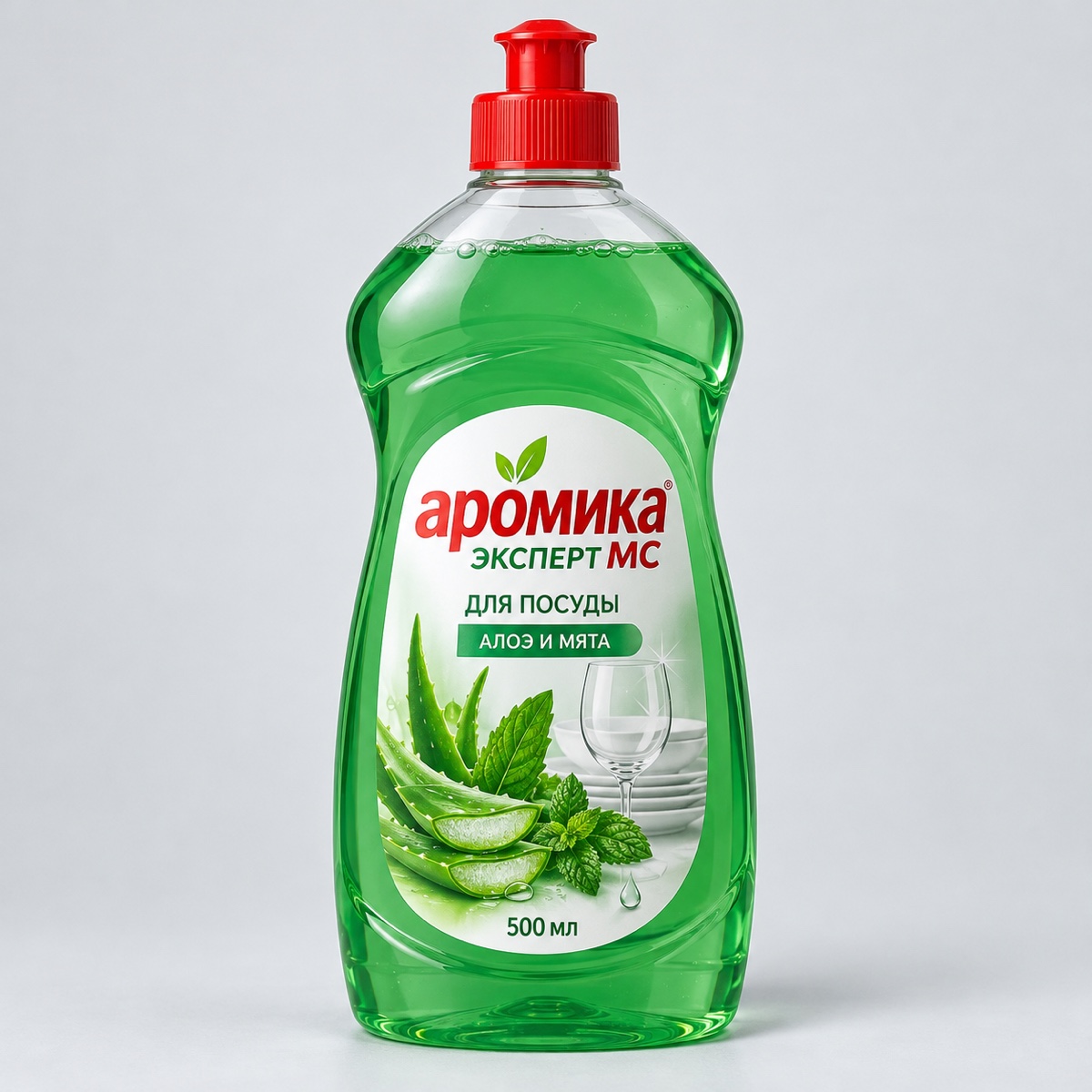 аромика эксперт мс д/посуды алоэи мята 500мл