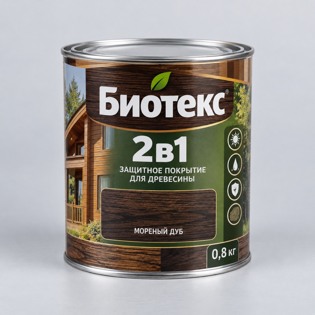 Биотекс 2в1 мореный дуб 0,8 кг