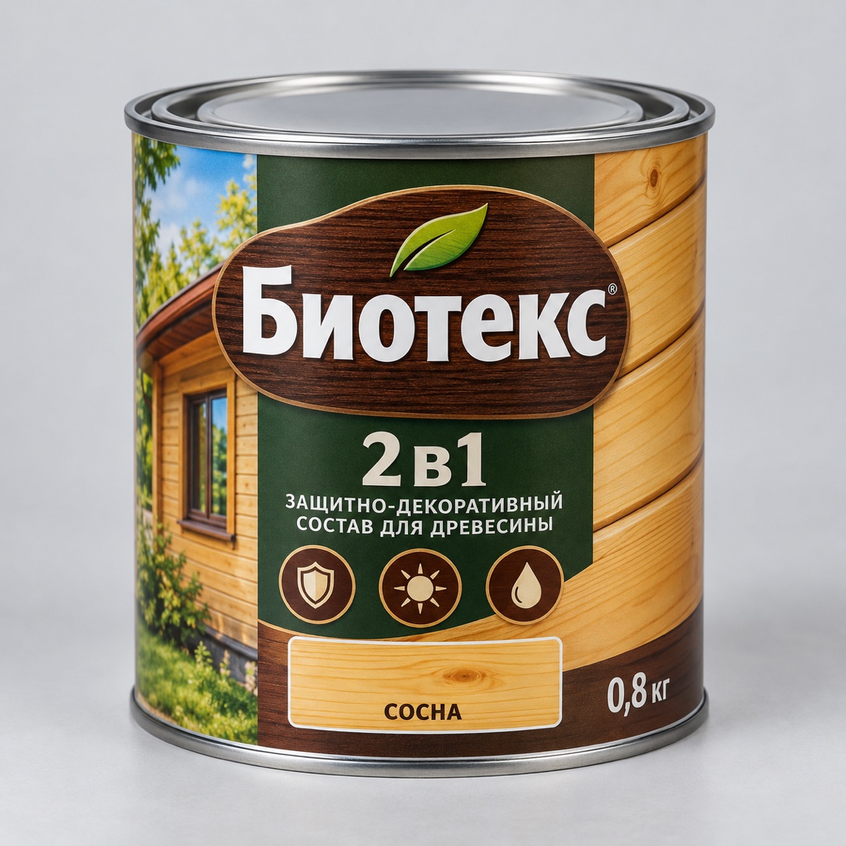 Биотекс 2в1 сосна  0,8 кг