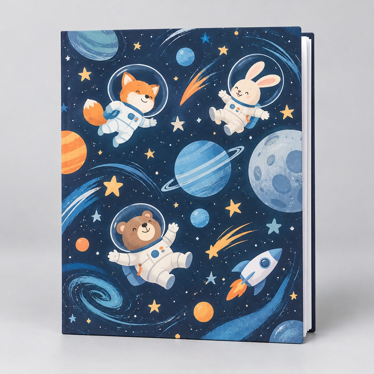 Бумага для рисования в папке А4 20л ErichKrause Space Animals 10343528, шт